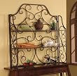 La Questa Antique Black/Bronze Baker's Rack Hutch By Powell Furniture