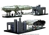 Statuette Ensemble Falcon + Hall + Mouse Droid + Luke Storm - Star Wars