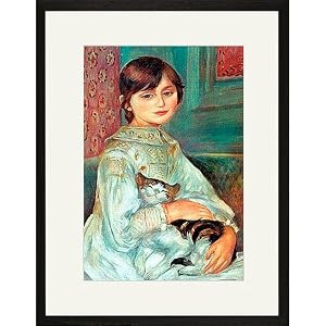 Renoir Julie Manet with Cat Framed Print by