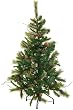 5' Stevens Mixed Pine Wall Tree Artificial Christmas Tree