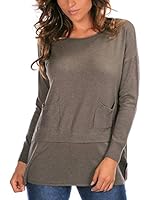 Fleur Bleue Jersey Iris (Taupe)