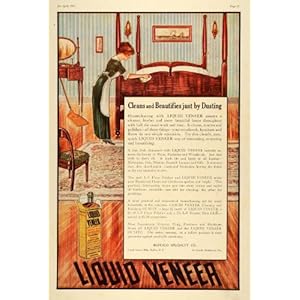 1914 Ad Buffalo Specialty Liquid Veneer Dusting Furniture Polish Woodwork Maid - Original Print Ad