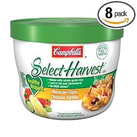 Campbell's Select Harvest Healthy Request Bowl Mexican Style Chicken Tortilla, 15.3-Ounce (Pack of 8)