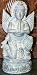 Garuda Eagle Sculpture Vishnu Vahan Temple Idol Meditation Stone Statue 10"