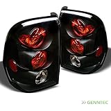 2002-2009 Chevy Trail Blazer Black Tail Lights Lamps Rear Brake Pair Left+Right 2003 2004 2005 2006 2007 2008