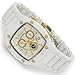 Landoux Womens Designer -Swiss Movement -Chronograpgh- Ceramic Timepiece - 0.2ctw Diamond watch