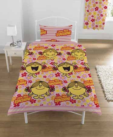 Mr Men Little Miss Sunshine Single Duvet Cover Set *P