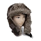 Mens Thermal Winter Trapper/Ski Hat with Faux Fur