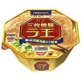 日清 プレミアラ王 三枚焼豚 絶品背脂丸鶏コク醤油 141g×12個
