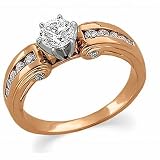 14K Rose Gold Diamond Engagement Ring - 0.75 Ct.