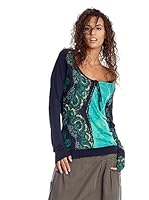 Desigual Camiseta Manga Larga Fapal Out (Azul Marino)