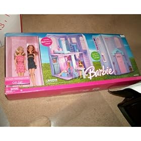 Barbie City Pretty Townhouse & Doll Gift Set