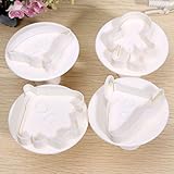 私の家族 4 個入スペース クッキー カッター ビスケット プランジャー型フォンダン ケーキ型