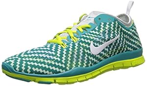 Nike Women's Free 5.0 TR Fit 4 PRT - Turbo Green / White-Venom Green-Pure Platinum, 8.5 B US