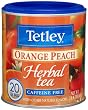Tetley Orange Peach Herbal Tea, Caffeine Free, 20-Count Tea Bags (Pack of 6)