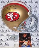 Joe Montana Autographed/Hand Signed San Francisco 49ers Throwback Authentic Helmet