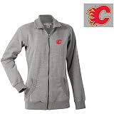 Antigua Calgary Flames Women's Revolution Full Zip Fleece Jacket - Calgary Flames Grey Medium