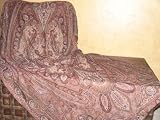 Huge Kashmir Beaded Jamavar Pashmina Shawl Wrap Throw
