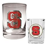 North Carolina State Wolfpack NCAA Rocks Glass And Shot Glass Set