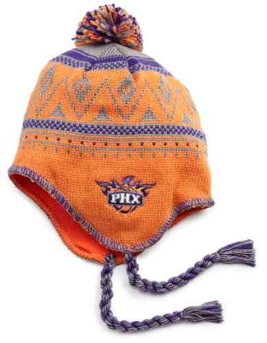 NBA Men's Tassel Knit Hat - Ke80Z, Phoenix Suns, One Size, Orange/grey/purple