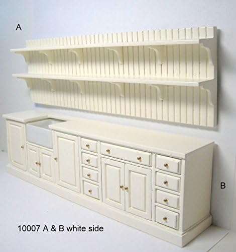 Dollhouse Miniature Kitchen Unit - White
