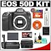 Canon EOS 50D Digital SLR Camera Body + Canon BG-E2N Battery Grip + 16GB CF Memory Card + BP-511 Battery + Case + Cameta Bonus Accessory Kit