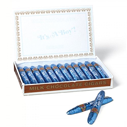 Madelaine Chocolate-It s A Boy Milk Chocolate Cigars,Box of 24