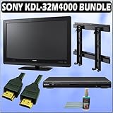 Sony Bravia M-Series KDL-32M4000 32-inch 720P LCD HDTV + Sony DVD Player w/ Wall Mount Accessory Kit