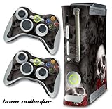 New XBOX 360 Console Protective Decal Skin - BoneCollector - Black