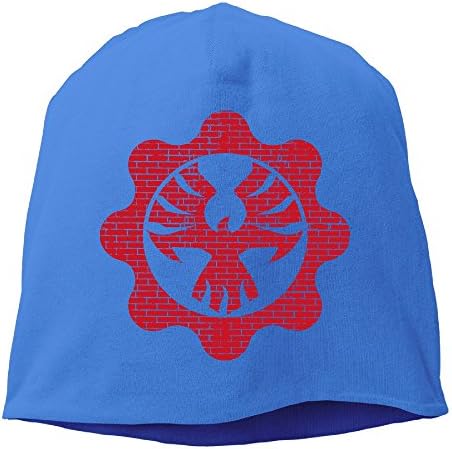 Gears Of War 4 Cog Emblem Blood Wall Beanie Skull Hat Knitted Cap RoyalBlue For Adult