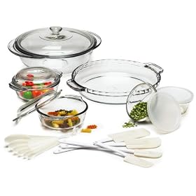 Click here to buy Anchor HockingŪ Expressions 23 Piece Ovenware Set by Anchor Hocking.