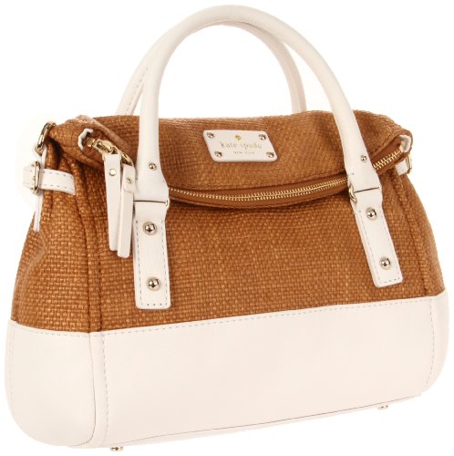 Cheap Kate Spade New York Cobble Hill Straw Small Leslie Leather Satchel