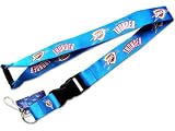 Oklahoma City Thunder Clip Lanyard Keychain Id Holder Blue