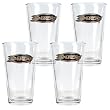 Anaheim Mighty Ducks 4pc Pint Ale Glass Set NHL Hockey