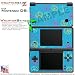 Nintendo DSi Skin Kearas Peace Signs on Blue WraptorSkinz Skins (DSi NOT INCLUDED)