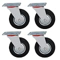 Set Transportrollen 4 St�ck Lenkrollen 125mm Rollen Neu