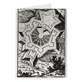 Figure LXI, from 'Les Travaux de Mars, ou.. - Greeting Card (Pack of 2) - 7x5 inch - Art247 - Standard Size - Pack Of 2
