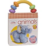 Baby Gund Animals Board book with Rattle by BaGund