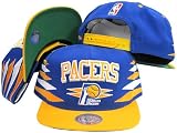 Indiana Pacers Diamond Two Tone Plastic Snapback Adjustable Snap Back Hat / Cap