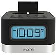 iHome iPL8BN Stereo FM Clock Radio with Lightning Dock for iPhone 5/5S and 6/6Plus