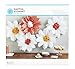 Martha Stewart Crafts 44-10219 Tissue Pom-Pom Kit, Peach and Pearl  Daisies, White