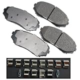 Akebono ACT1258 ProACT Ultra-Premium Ceramic Brake Pad Set by Akebono