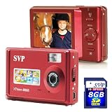 SVP XThinn-8068 Rosy Red 8MP Digital Camera with 2.4 LCD (SVP 8GB SDHC Memory Card Included)