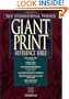 NIV Holy Bible Giant Print Reference Edition, Burgundy Leather-Look