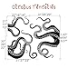 DigTour WallArt Octopus Tentacles Vinyl Wall Decal Sea Monster Sticker Kraken Decal Squid Wall Graphic Home Art Decoration Black