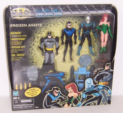  Batman the Animated Series: Frozen Assets Box Set 4 Action Figures (Batman, Nightwing, Mr. Freeze, Poison Ivy)