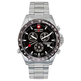 Swiss Military Mens 06-5007-04-007 Hanowa Navigator 316L Stainless Steel Black Dial Watch by Swiss Military Hanowa