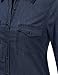 JJ Perfection Women's Plus Size 3/4 Sleeve Chambray Denim Button Down Midi Dress