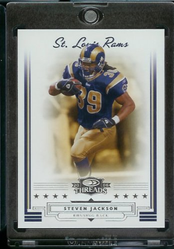 2006 Donruss Threads Steven Jackson St. Louis Rams Football Card #87- Mint Condition - In Protective Display Case!!