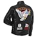 GFCRLTR Diamond PlateTM Rock Design Genuine Buffalo Leather Motorcycle Jacket